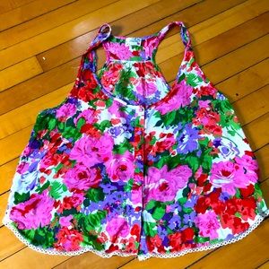 Intimately free people floral tank top